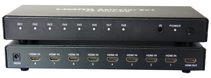 HDMI切换器八进一出