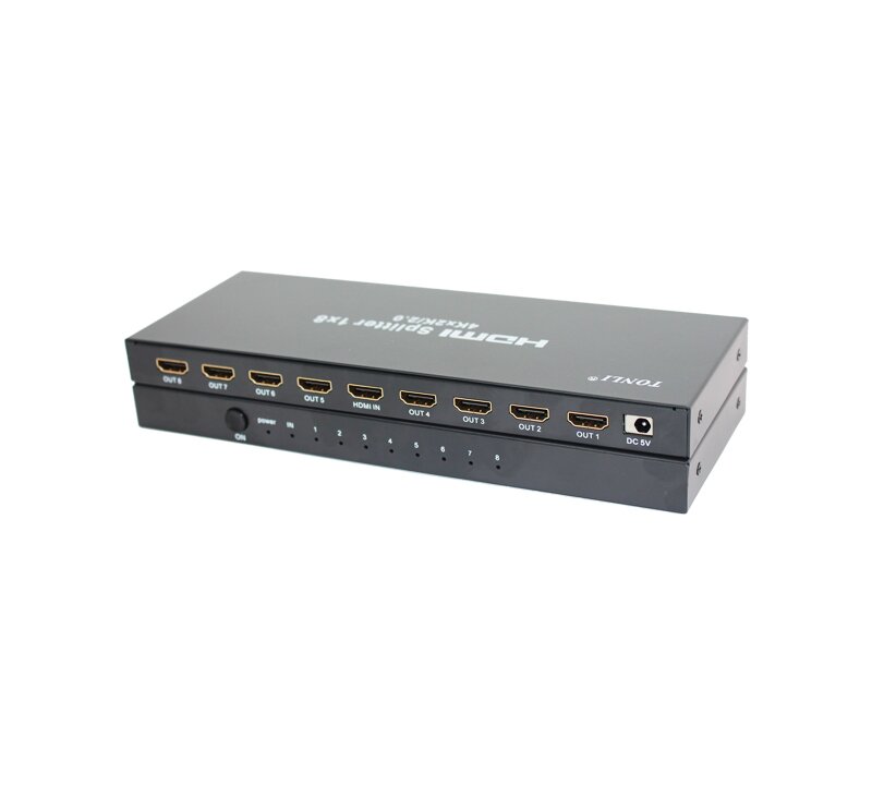 仝丽HDMI2.0一进八出分配器
