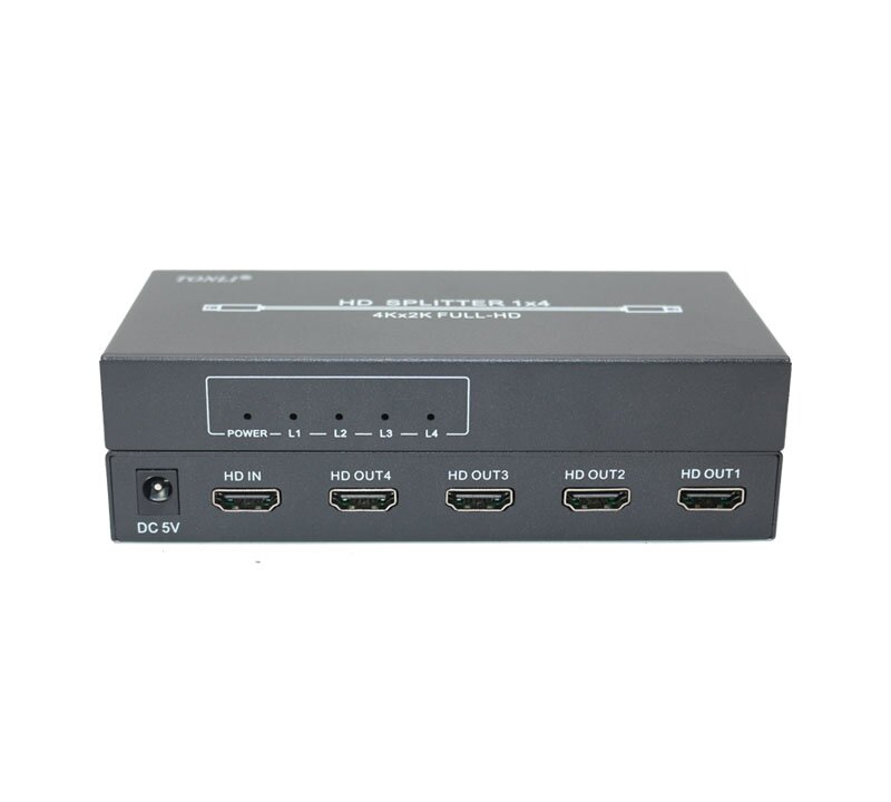 仝丽 高清 HDMI 1进4出分配器 4K 1080P 一拖四分屏器 源头厂家