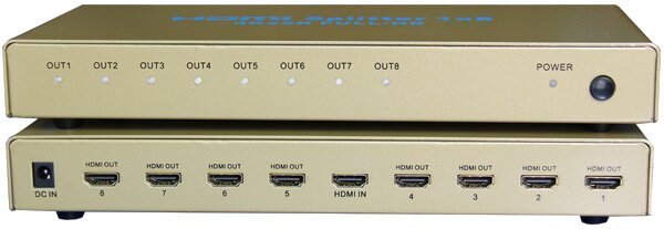 4K*2K HDMI分配器1进8出
